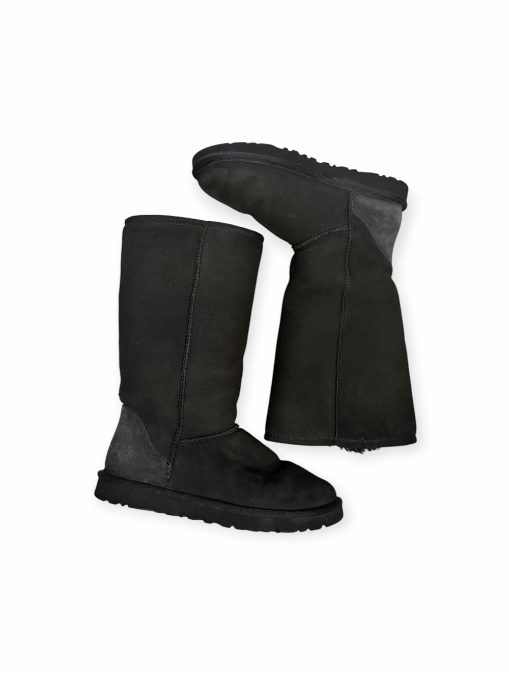 UGG Women's Tall Black Suede Winter Boots